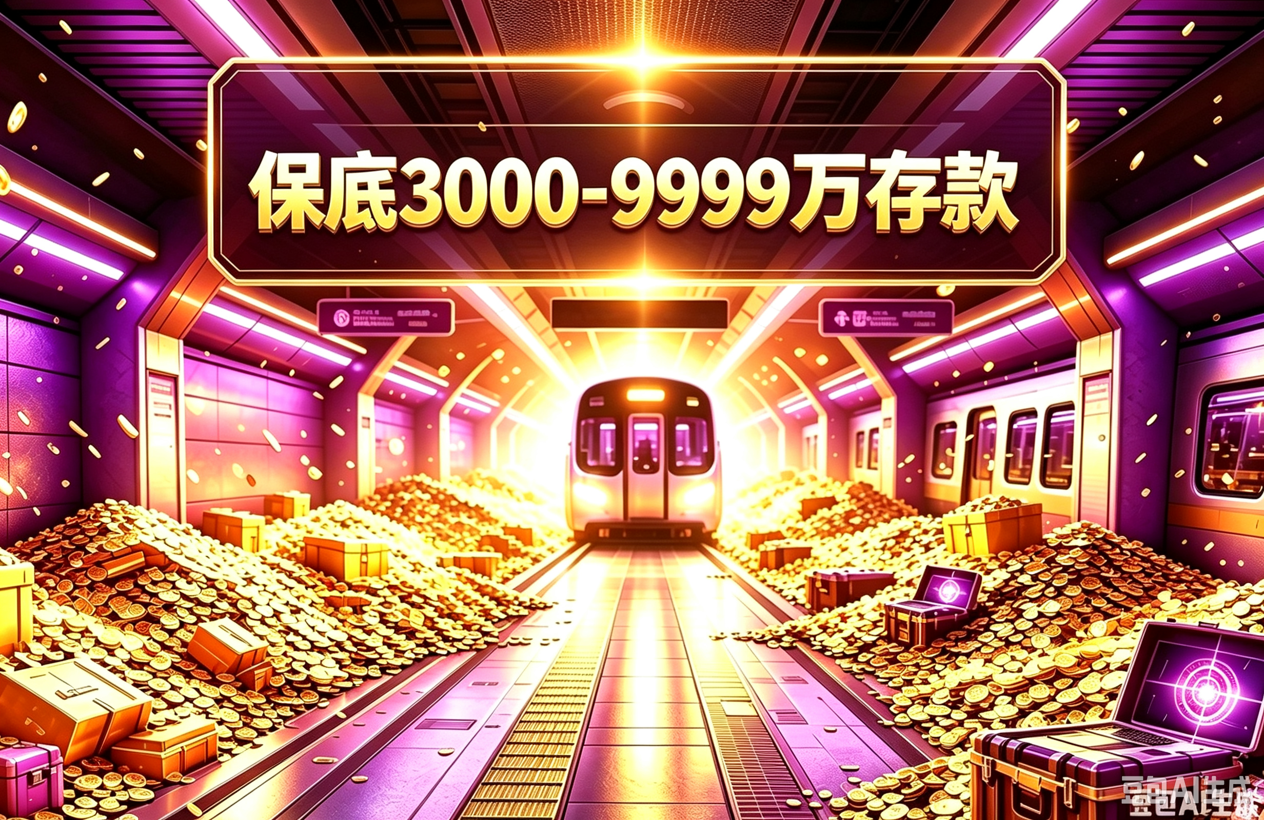 GZ授权存款号 3000W-9999W存款/地铁30级/包售后